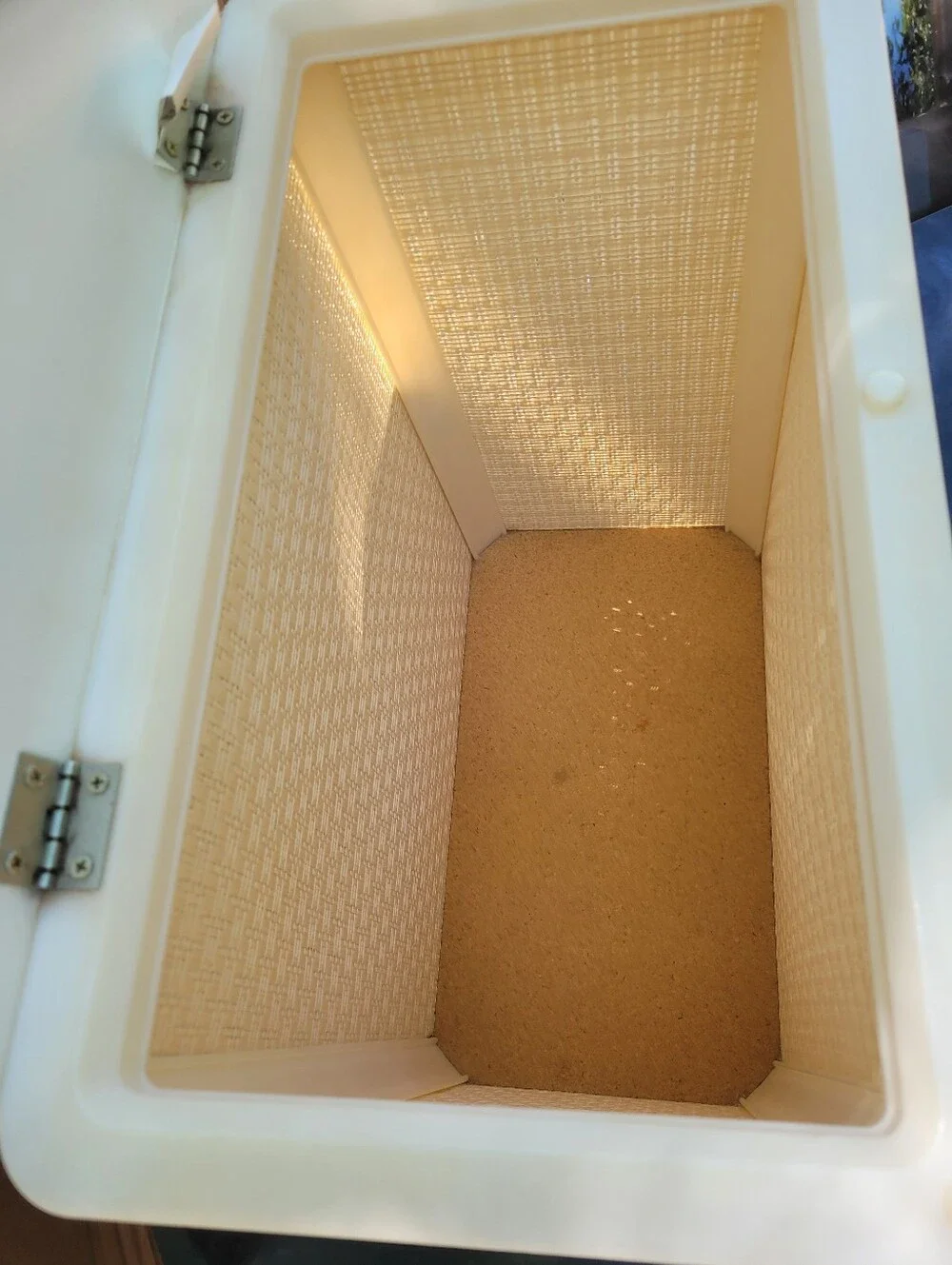 Vintage Clothes Laundry Hamper Padded Top Cottagecore